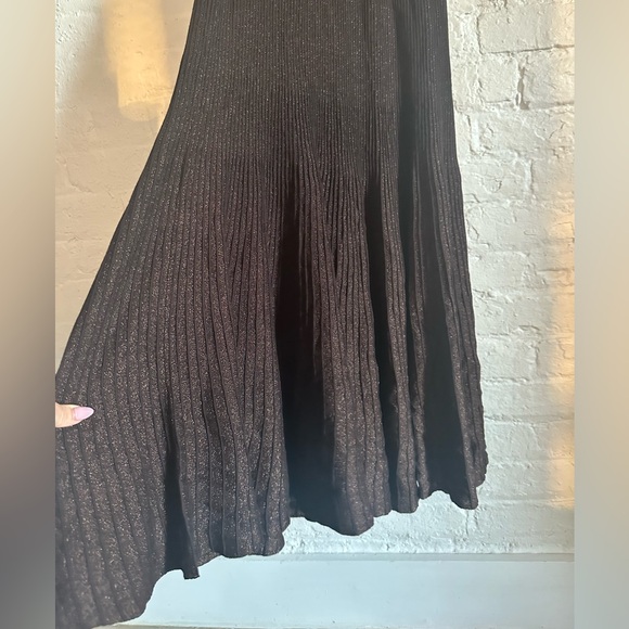 BANANA REPUBLIC SCULPTED V-NECK MAXI DRESS Small brown nwot - Picture 3 of 4